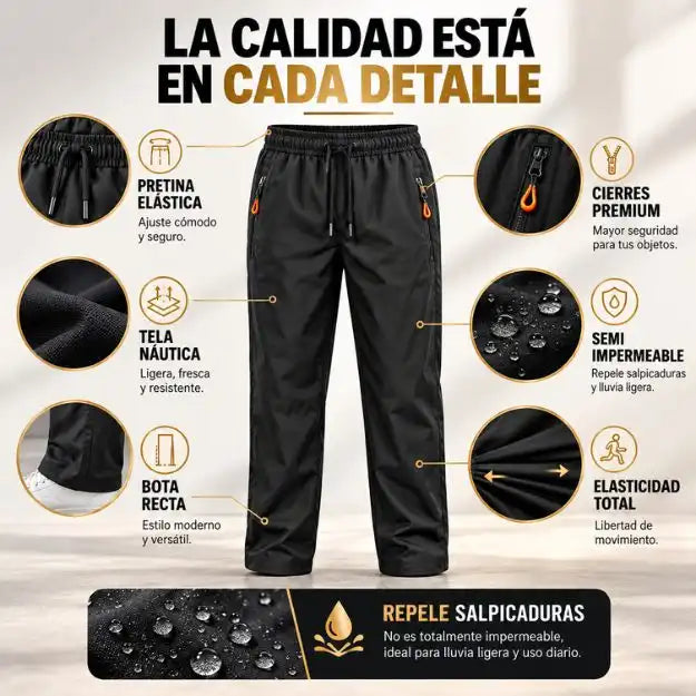 Pantalón Casual Premium  - Diseño Elegante y Funcional en Tela Semipermeable